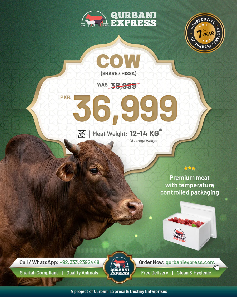 Cow Share Qurbani Karachi 2026